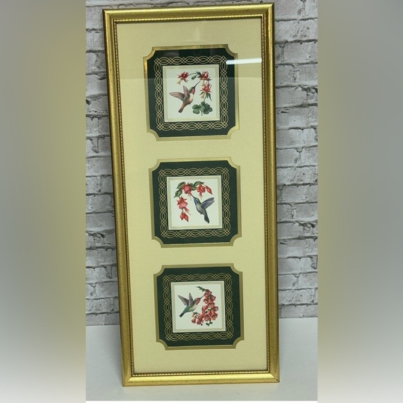 Hummingbirds Ruby Throat HUMMINGBIRD Heartfelt Collection 21" X 9" Framed Art - Picture 1 of 7